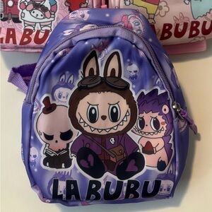 Purple Labubu Mini Backpack